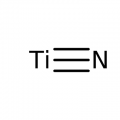 Titanium nitride sputtering target, 50.8mm (2.0in) dia x 6.35mm (0.250in) thick, 99.5% (metals basis