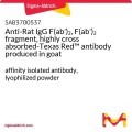 Anti-Rat IgG F(ab′)₂, F(ab′)₂ fragment, highly cross absorbed-Texas Red™ antibody produced in goat
